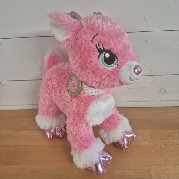 Build-A-Bear Workshop Twinkle Sparkle Pink Plush Reindeer 14" Plush - Picture 1 of 9